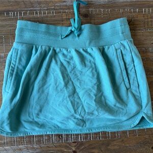 JoyLab Turquoise Drawstring Skort Sweatpant Athleisure Comfy Summer Spring